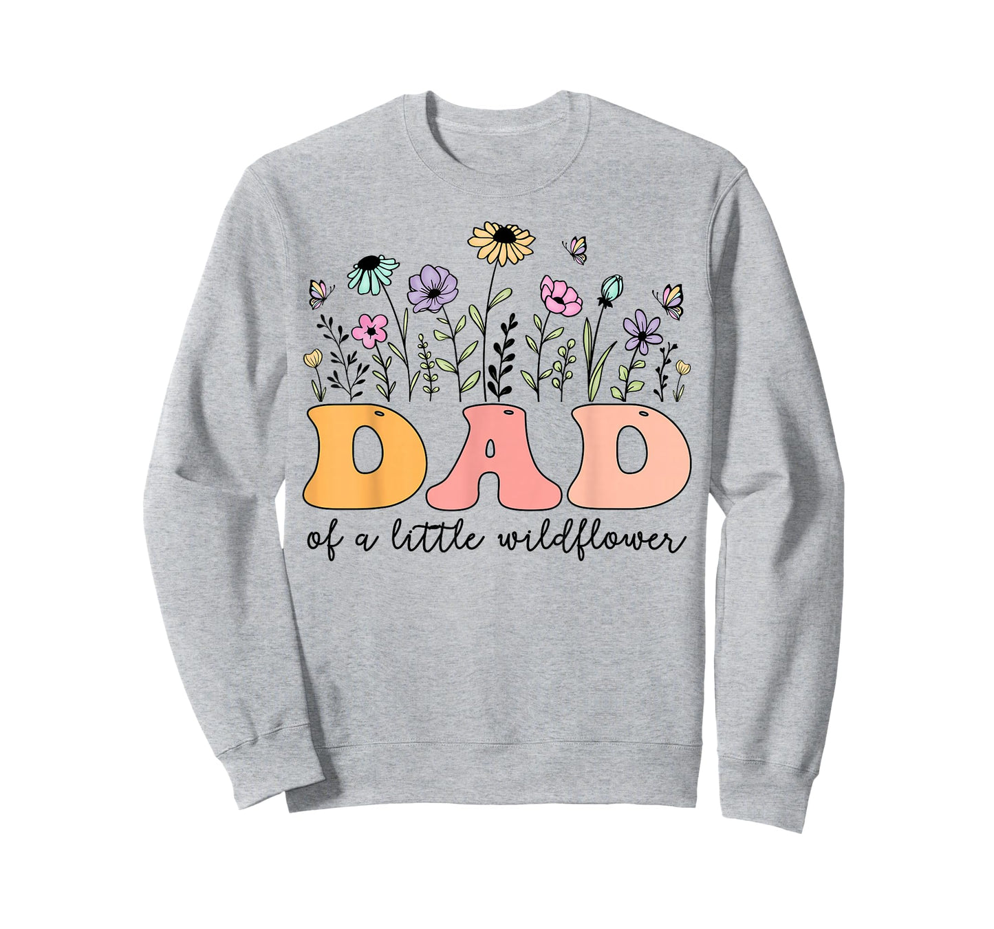 Dad of The Little Wildflower Birthday Girl Party T-Shirt