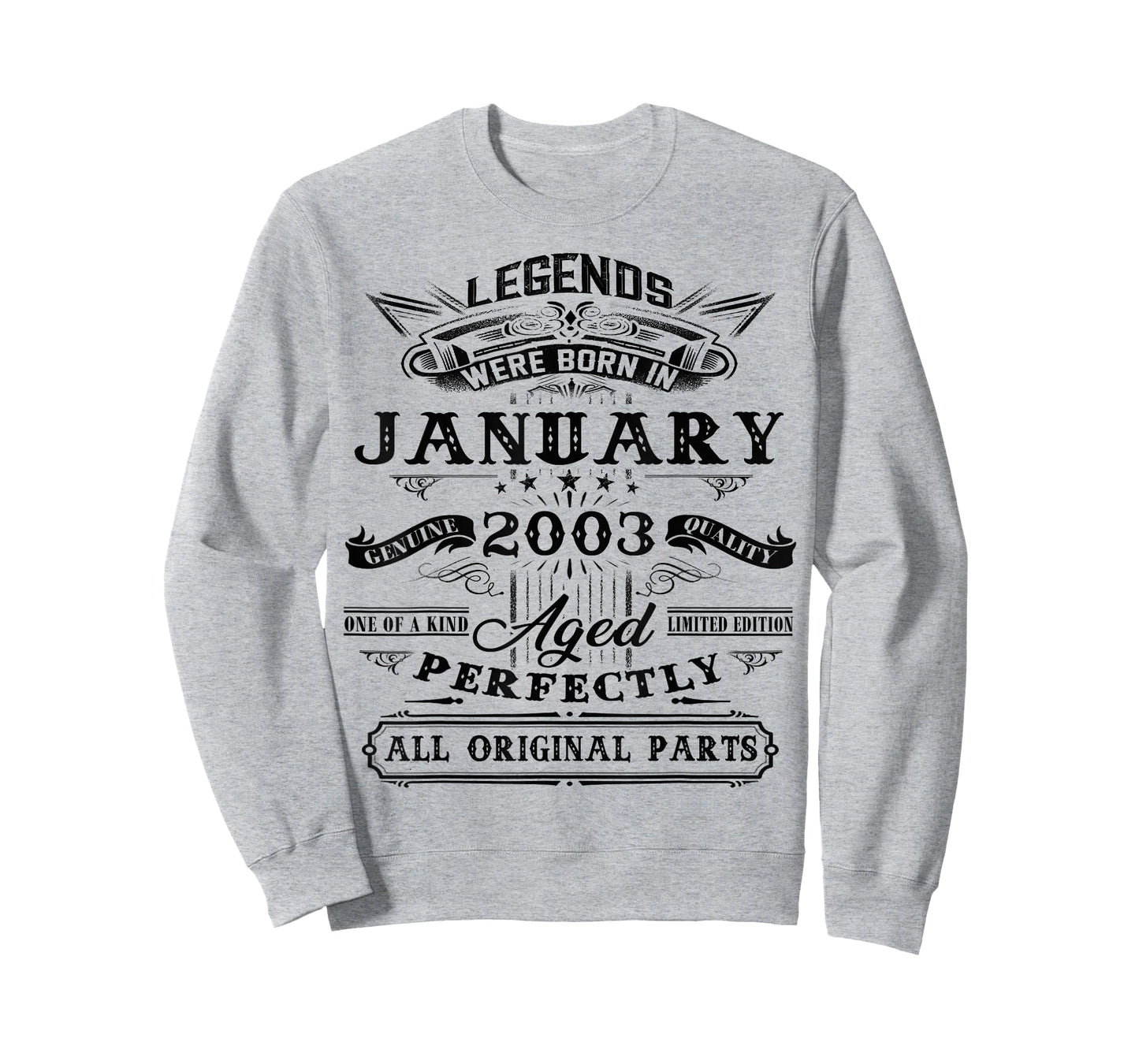 23rd Birthday Gift Legend Born in January 2003 23 Yrs Old T-Shirt