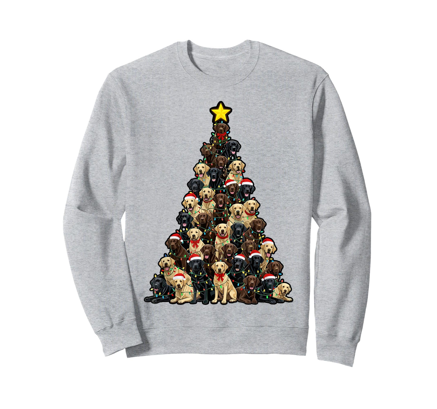 Lab Dog Christmas Outfit, Labrador Christmas Tree T-Shirt