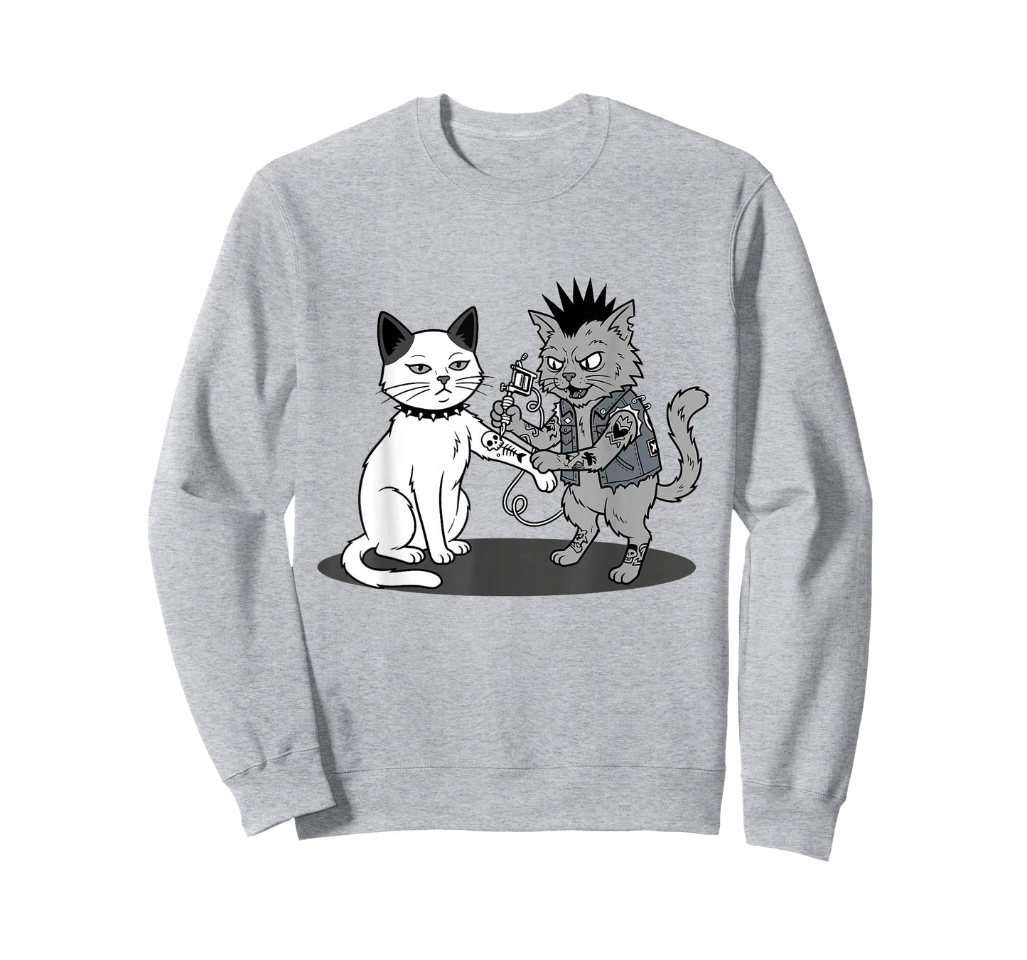Cat Tattooing Cat Funny Meme Inked Kitty Humor Tattoo Artist T-Shirt