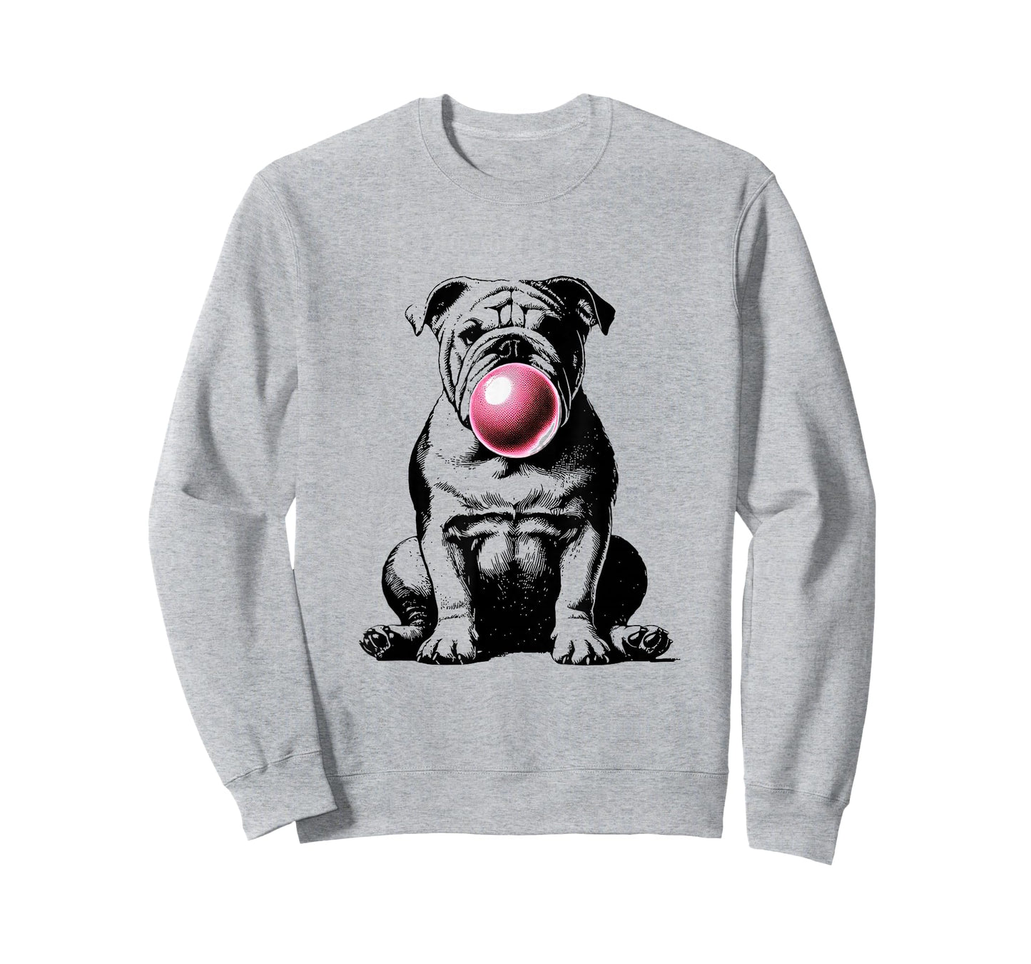 English Bulldog Bubble Gum Vintage Funny Dog Mom Pet Dad T-Shirt