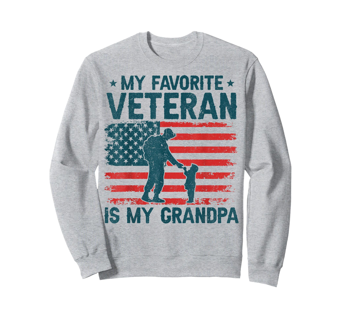 My Favorite Veteran is My Grandpa Veterans Day Military Papa T-Shirt