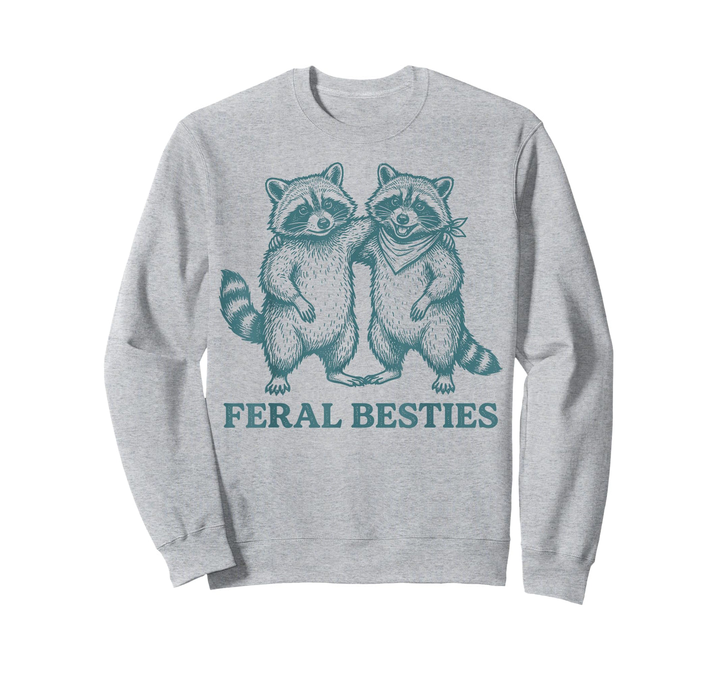 Feral Funny Bestie 2 Best Friend Matching BFF Birthday T-Shirt