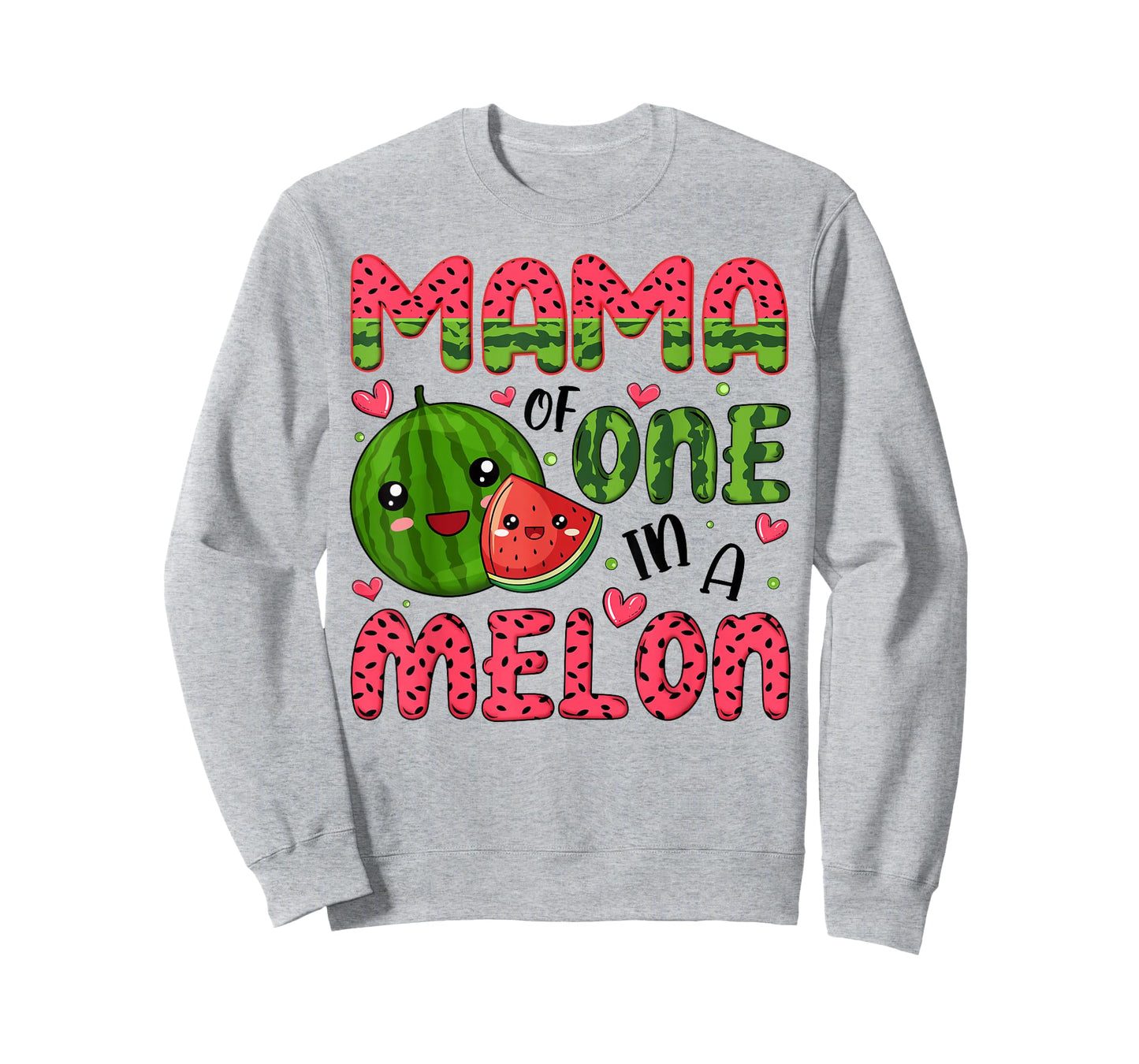 Mama of One in A Melon 1St Birthday Watermelon Party T-Shirt