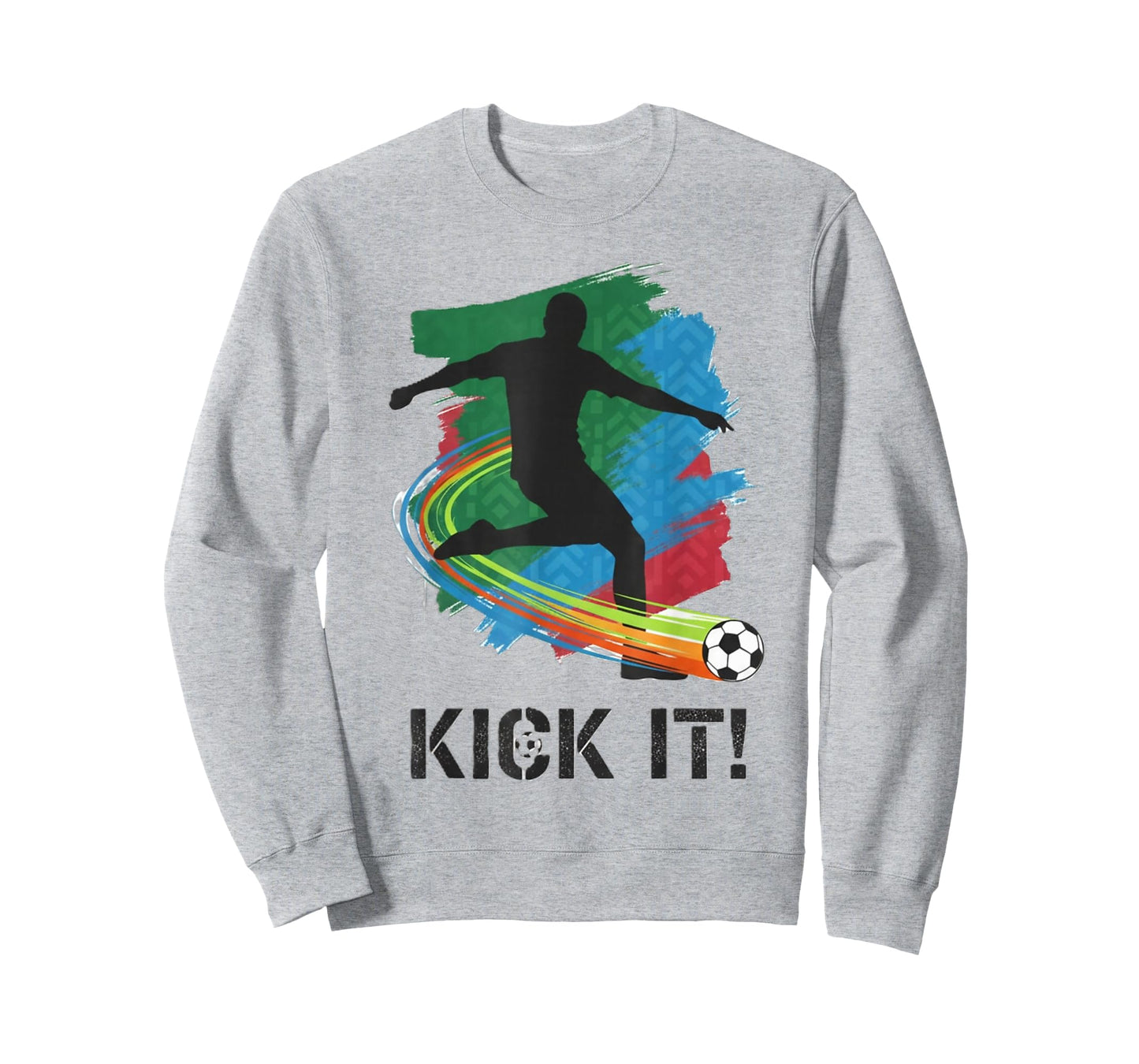Kick It Soccer Player Silhouette Graphic Tee for Fans T-Shirt