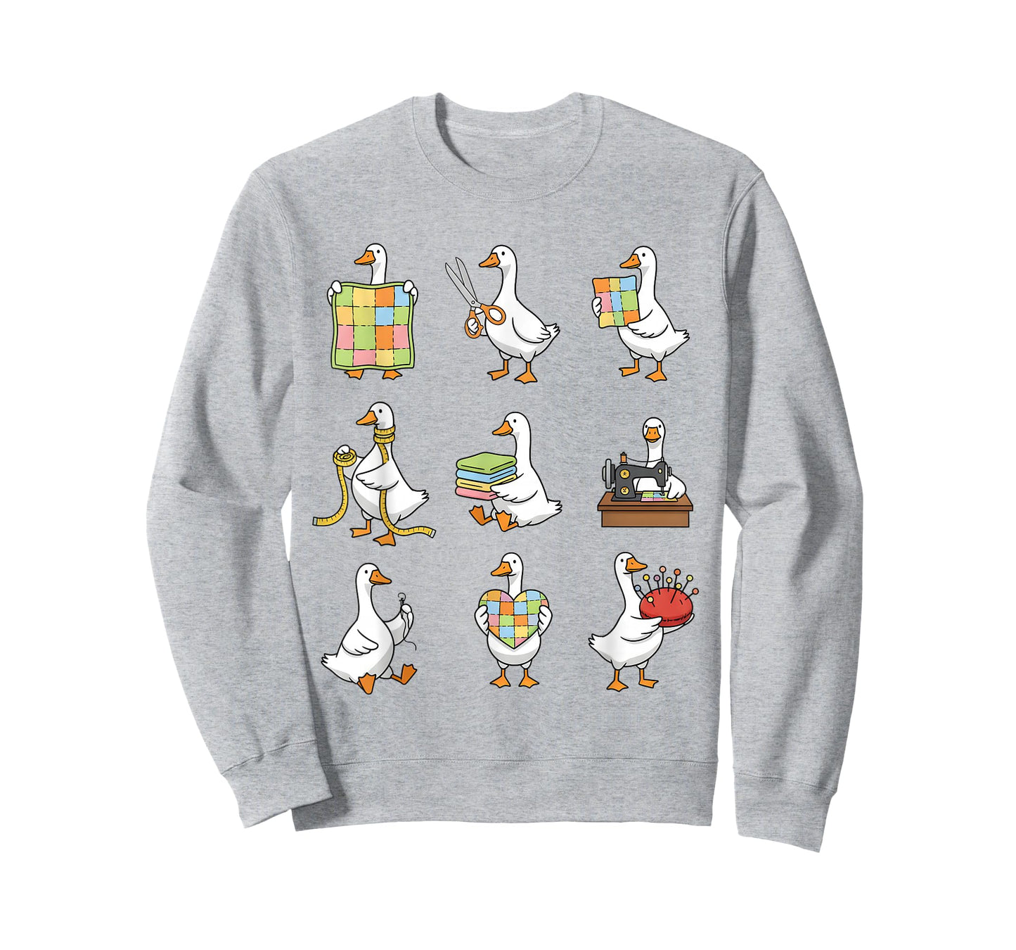 Quilting Lover Quilter Sewing Machine Patchwork Silly Goose T-Shirt