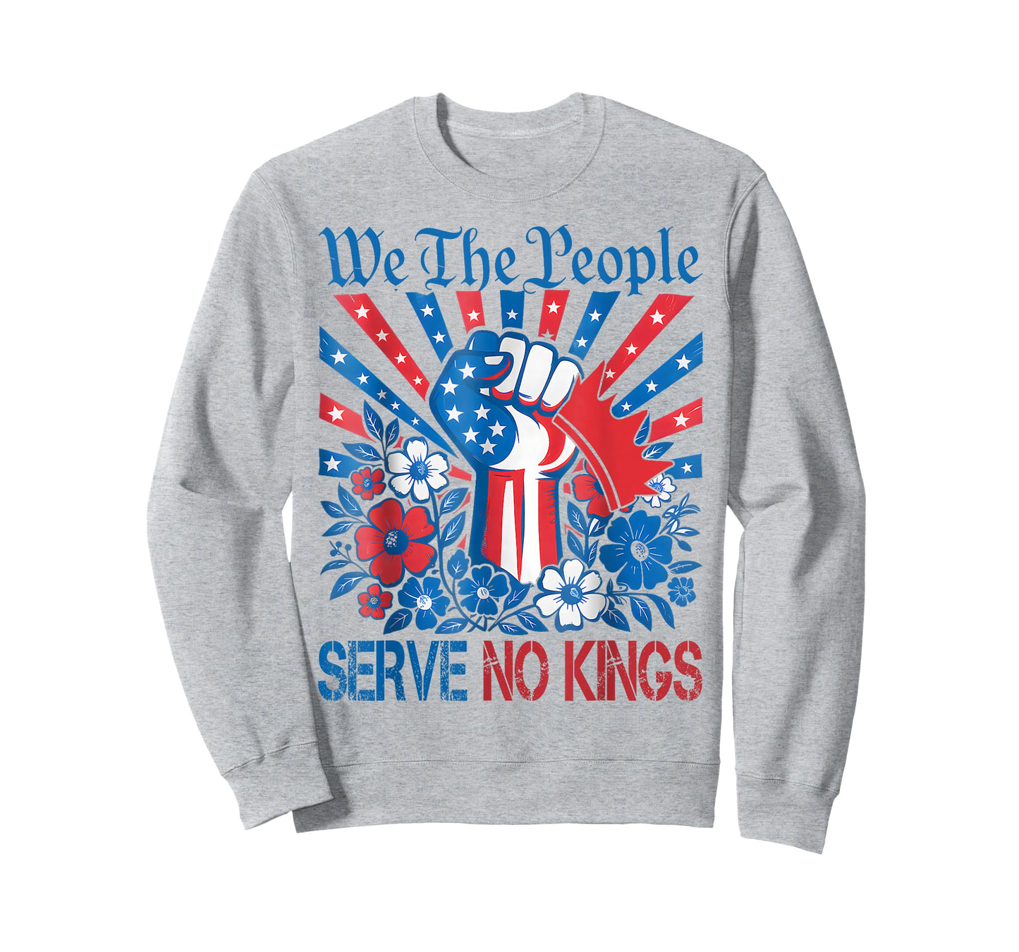 We The People Serve No Kings Stars Stripes America Patriotic T-Shirt