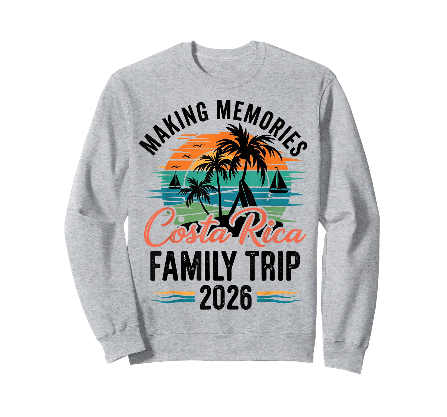 Costa Retro Rica Family Trip Matching Vacation Squad 2026 T-Shirt