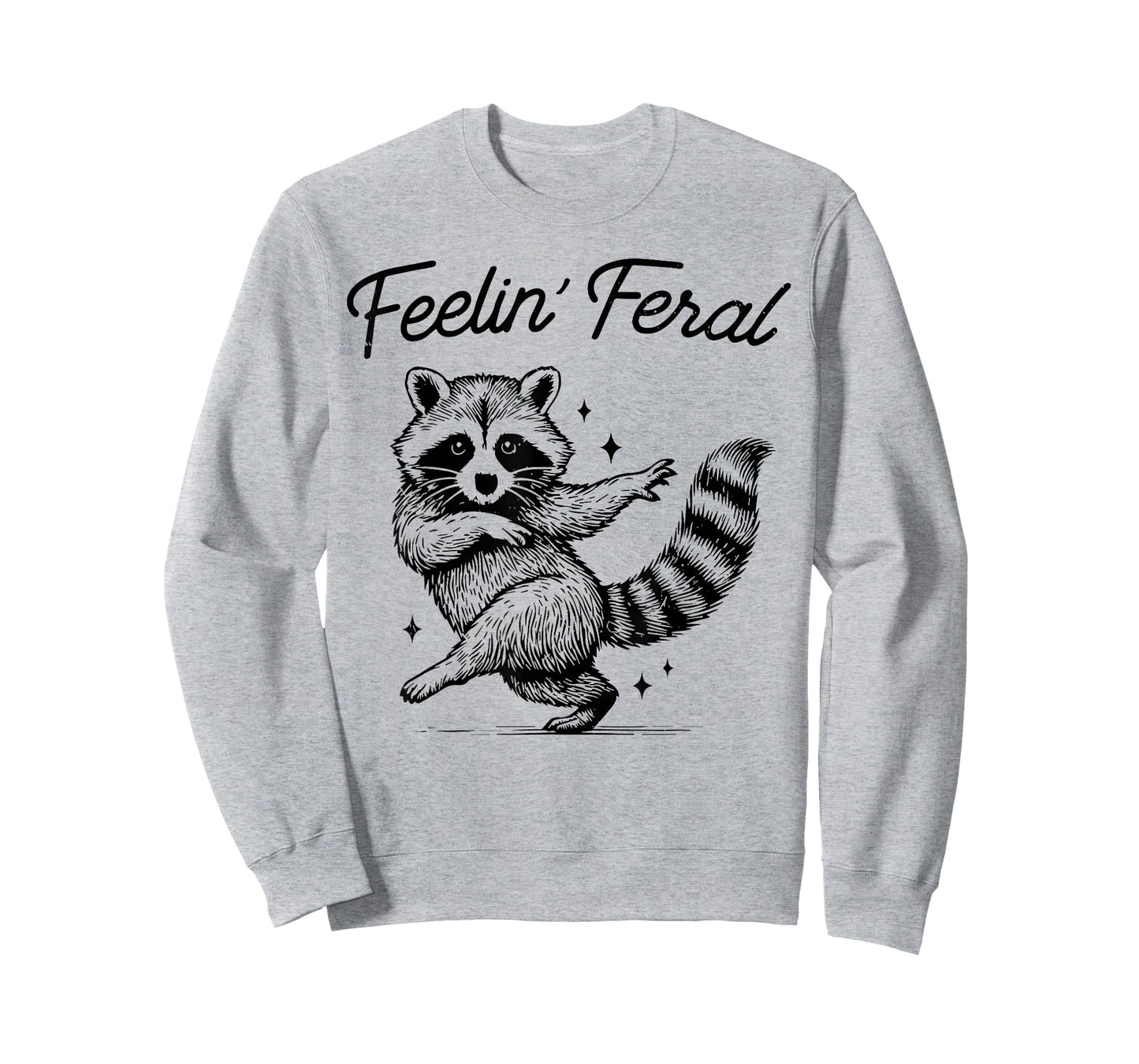 Vintage Feeling Feral Raccoon Meme Funny Raccoon Men Women T-Shirt