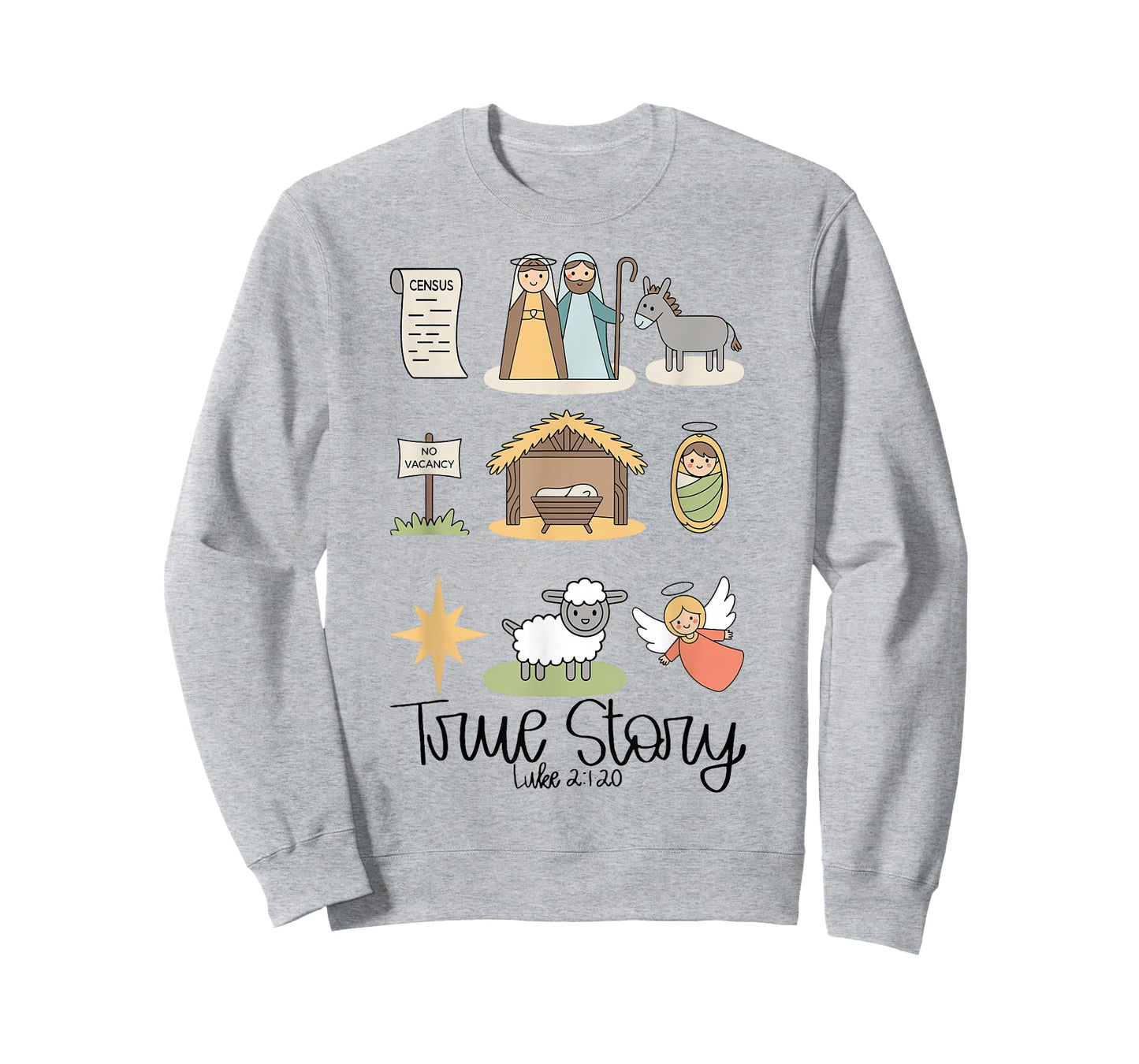 True Story Jesus Nativity Christian Christmas T-Shirt