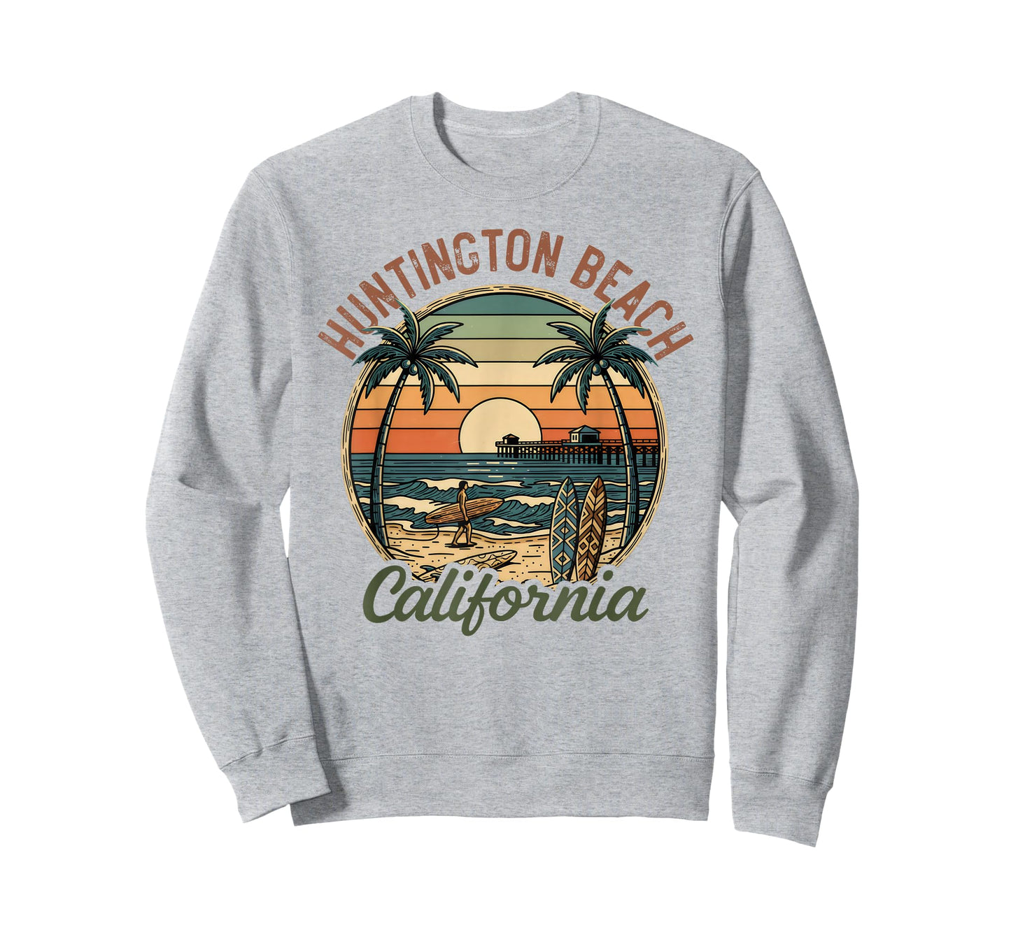 Huntington Beach California Los Angeles Surfer Vintage Gifts T-Shirt