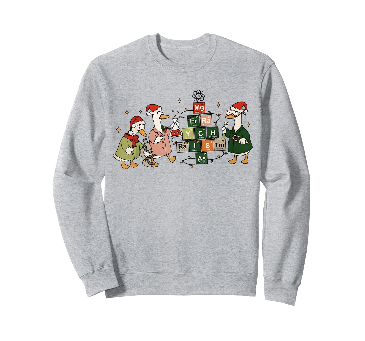 Merry Chemistmas Goose Chemistry Christmas Science Teacher T-Shirt