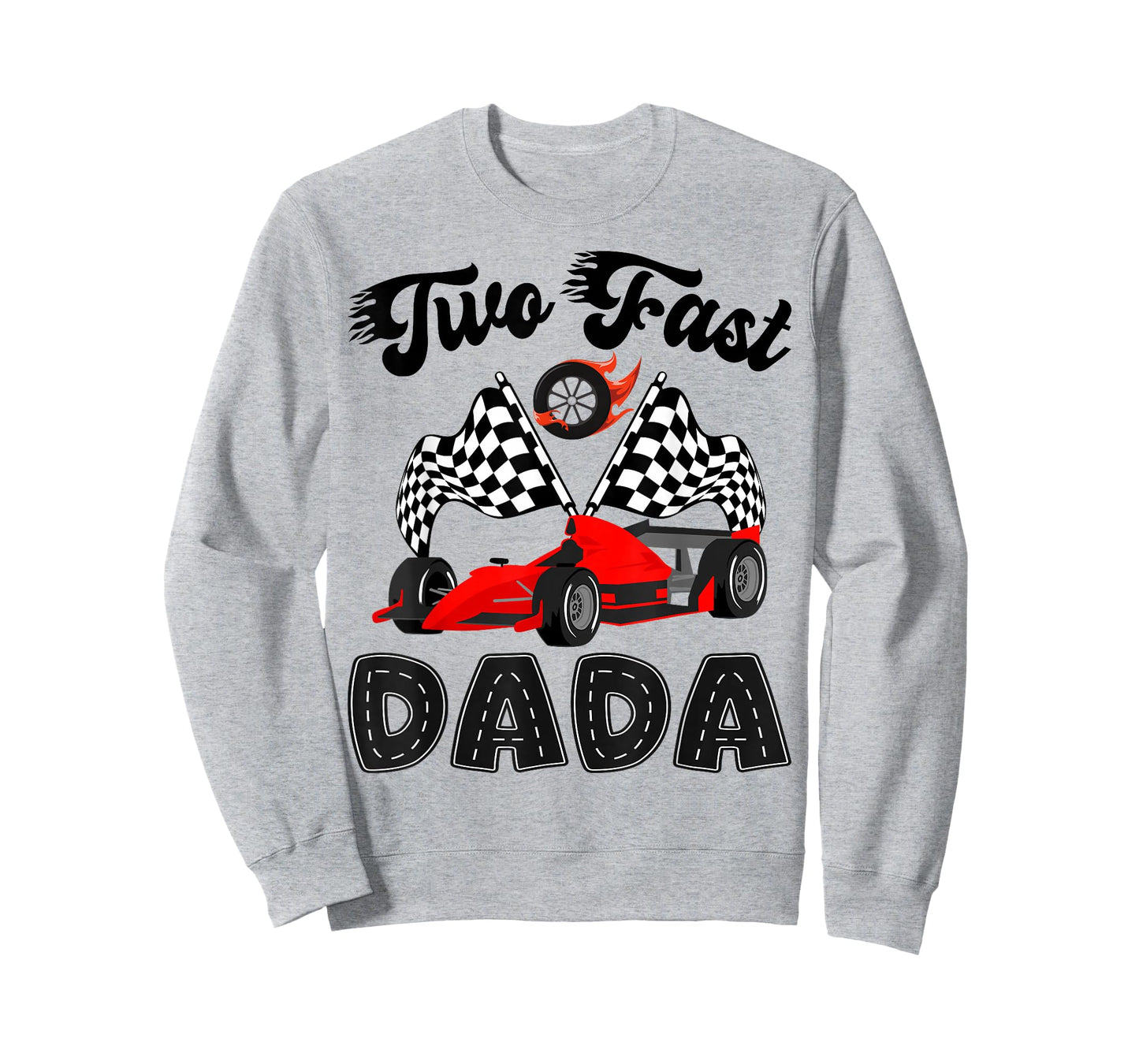Two Fast Dada of The Birthday Boy Racing Car Party T-Shirt