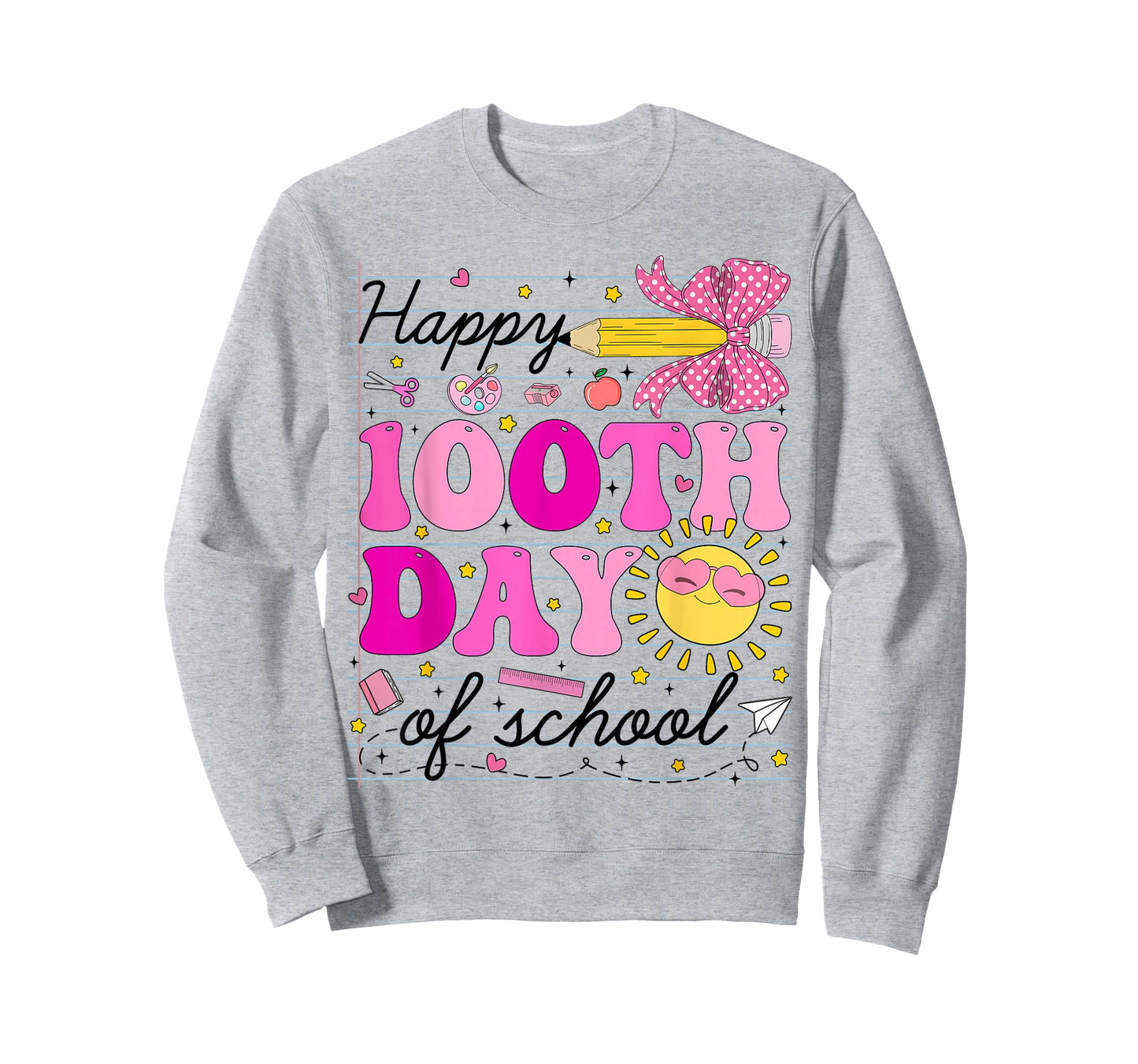 Happy 100 Days of School Coquette 100th Day Teachers Girls T-Shirt