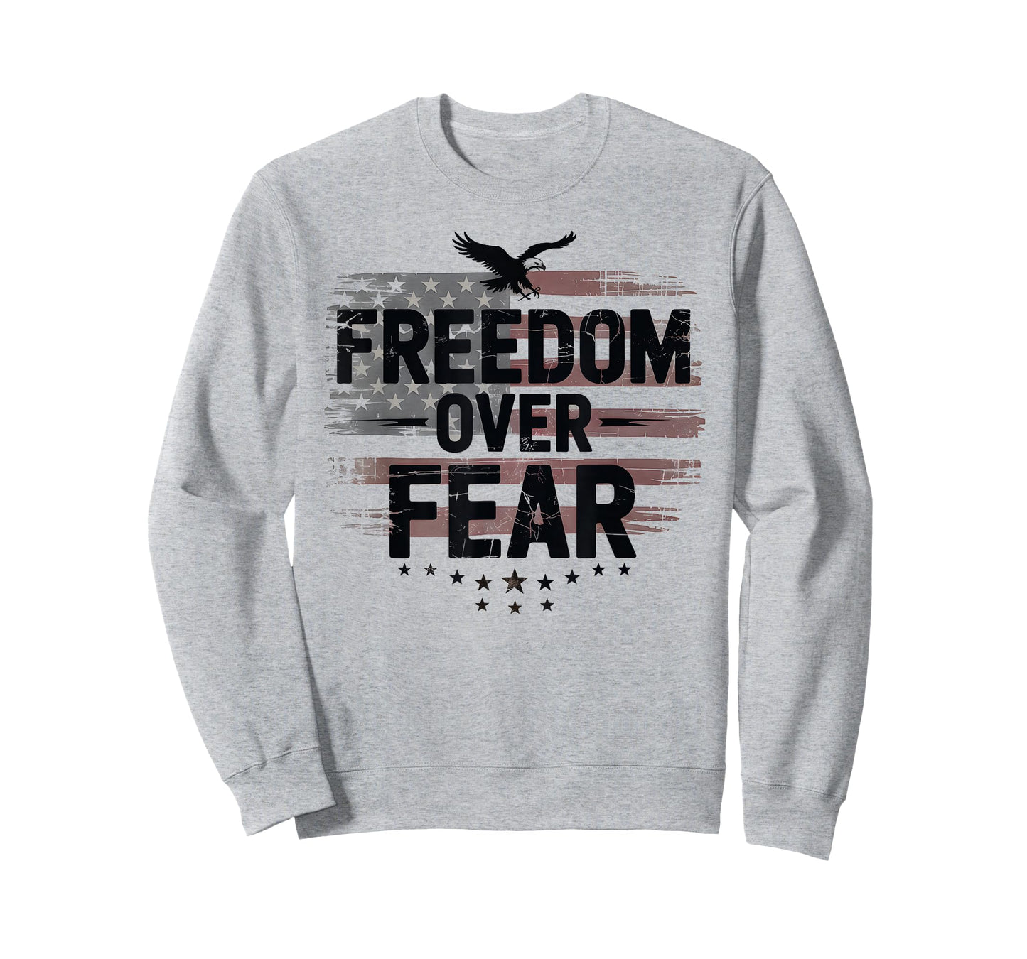 Patriotic Freedom Over Fear No Kings in America Resist Eagle T-Shirt