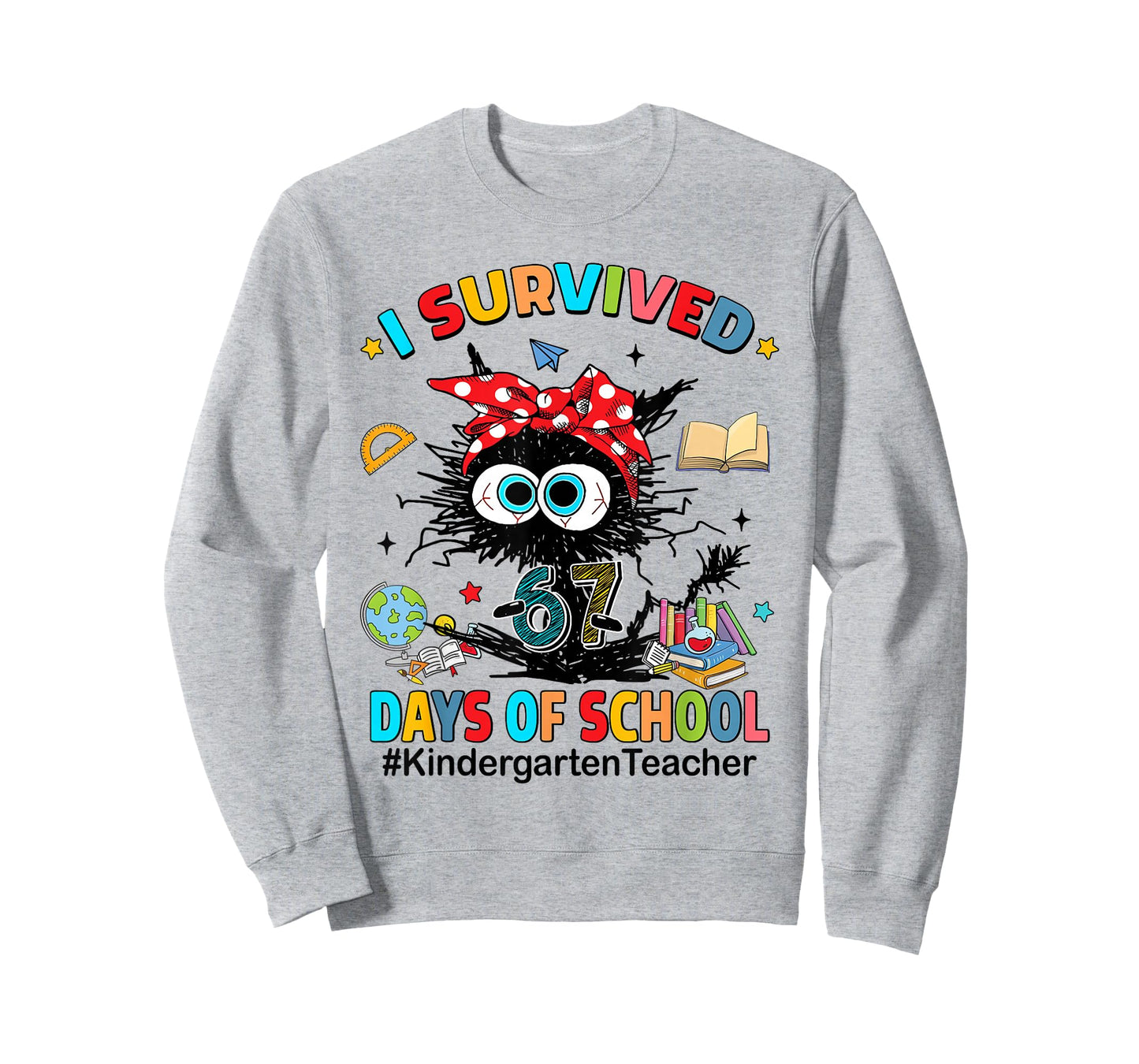 I Survived 67 Days of School Kindergarten Teacher T-Shirt