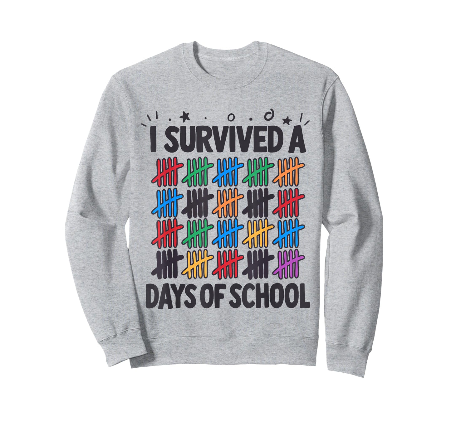 I Survived A 100 Days of School Tally Marks T-Shirt