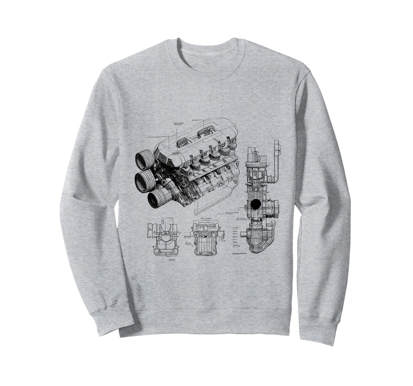 Mechanics Car Enthusiast Gifts Men Engine Pieces Cars T-Shirt