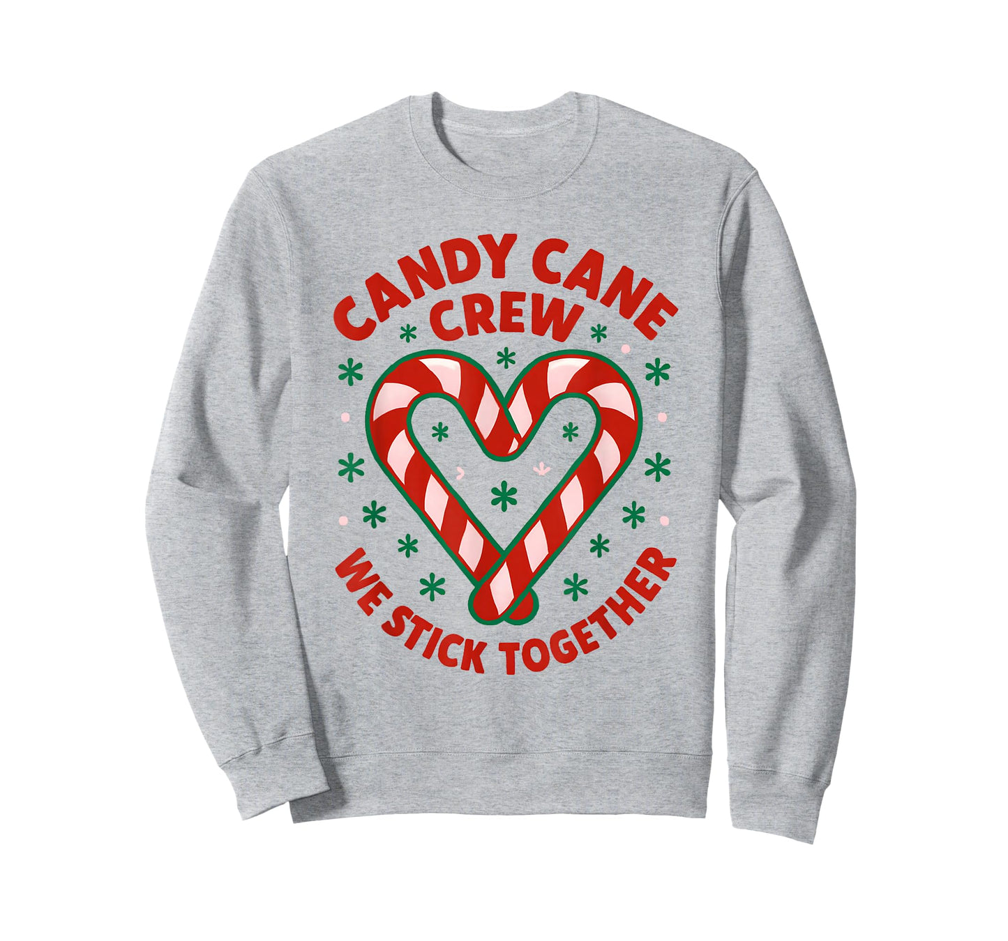 Christmas Candy Cane Crew We Stick Together T-Shirt