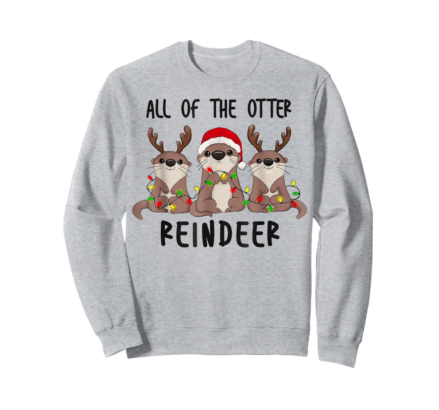 Christmas All of The Otter Reindeer T-Shirt