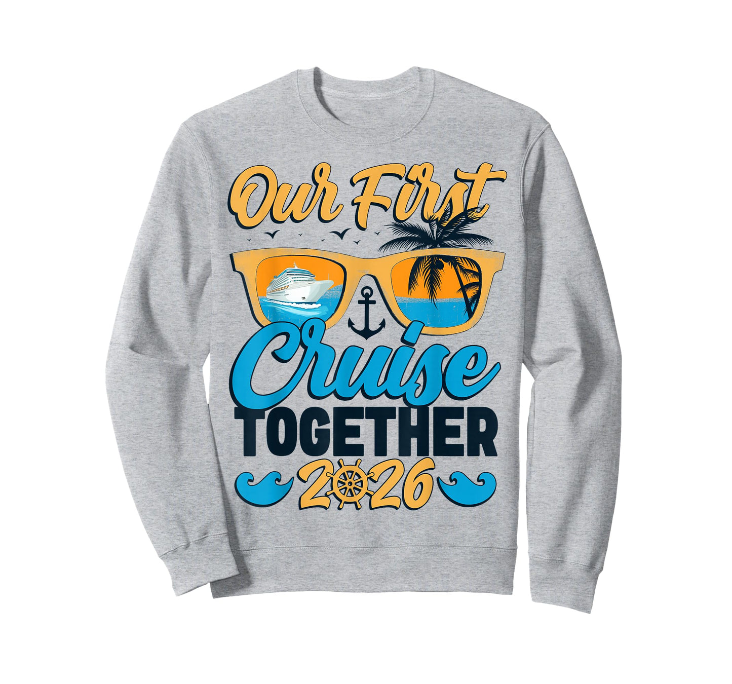 Our First Cruise 2026 Together Cute Matching Couples Cruise T-Shirt