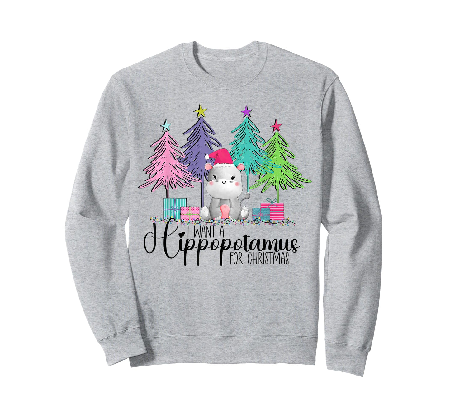 I Want A Hippopotamus for Christmas Xmas Hippo for Kid Women T-Shirt