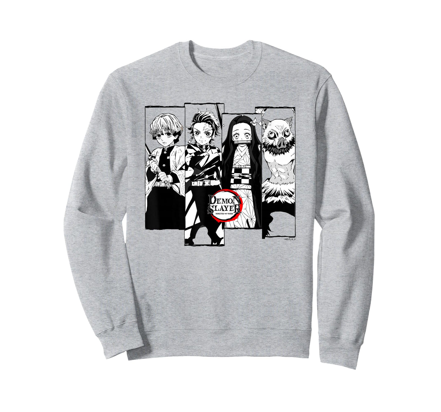 Demon Slayer: Kimetsu no Yaiba Slayer Corps Black and White T-Shirt