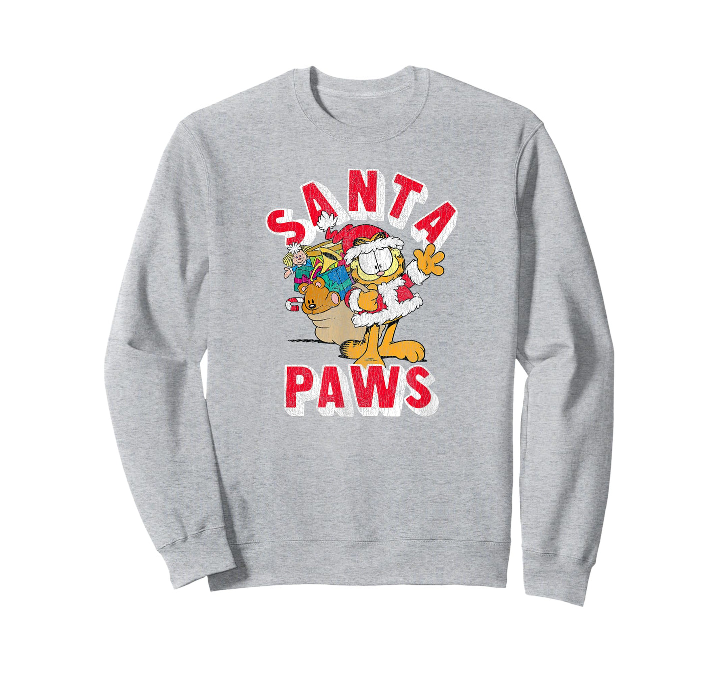 Garfield Santa Paws Cute Christmas Delivery Cartoon Cat T-Shirt