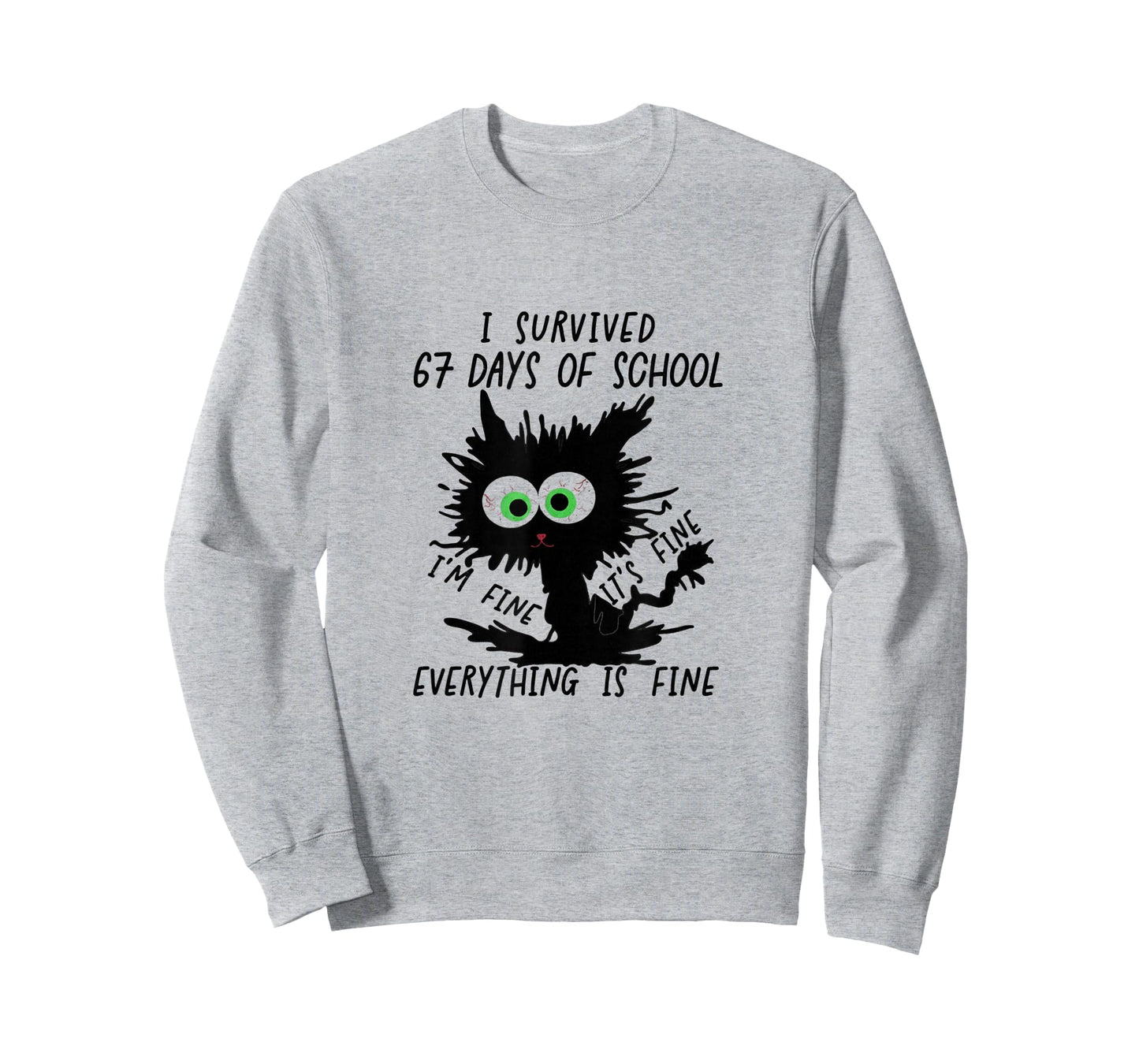 I Survived 67 Days of School Funny Six Seven Meme T-Shirt