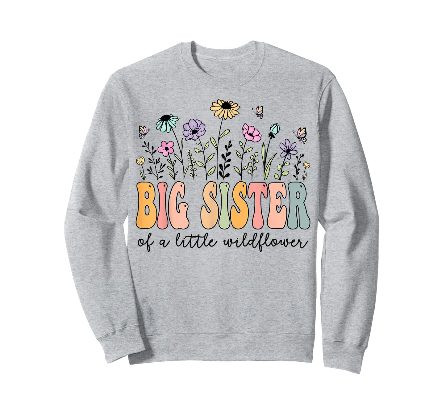 Big Sister of The Little Wildflower Birthday Girl Party T-Shirt