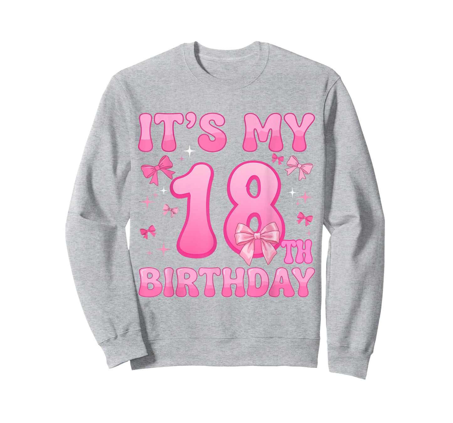 18th Birthday Shirt Girls Coquette Bow 18 Year Old Birthday T-Shirt