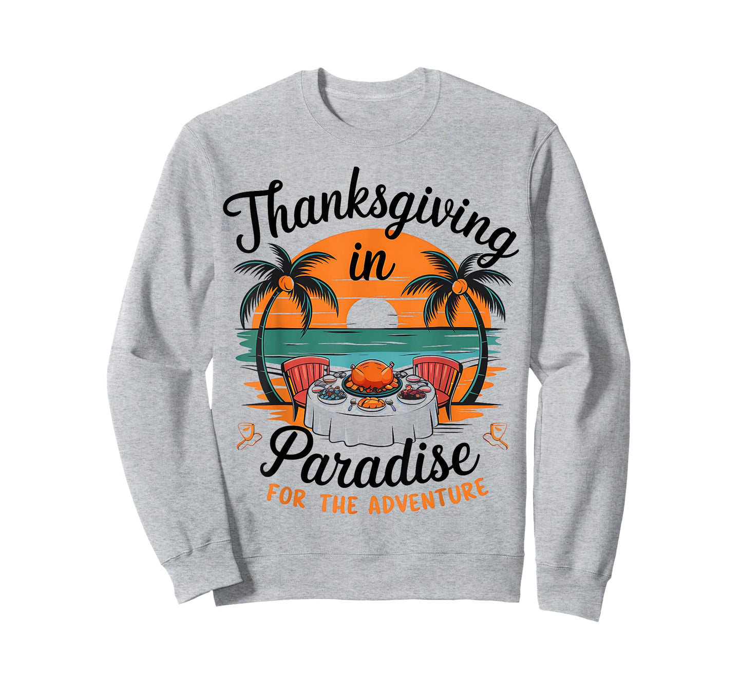 Thanksgiving Beach Paradise Holiday Tropical Travel T-Shirt