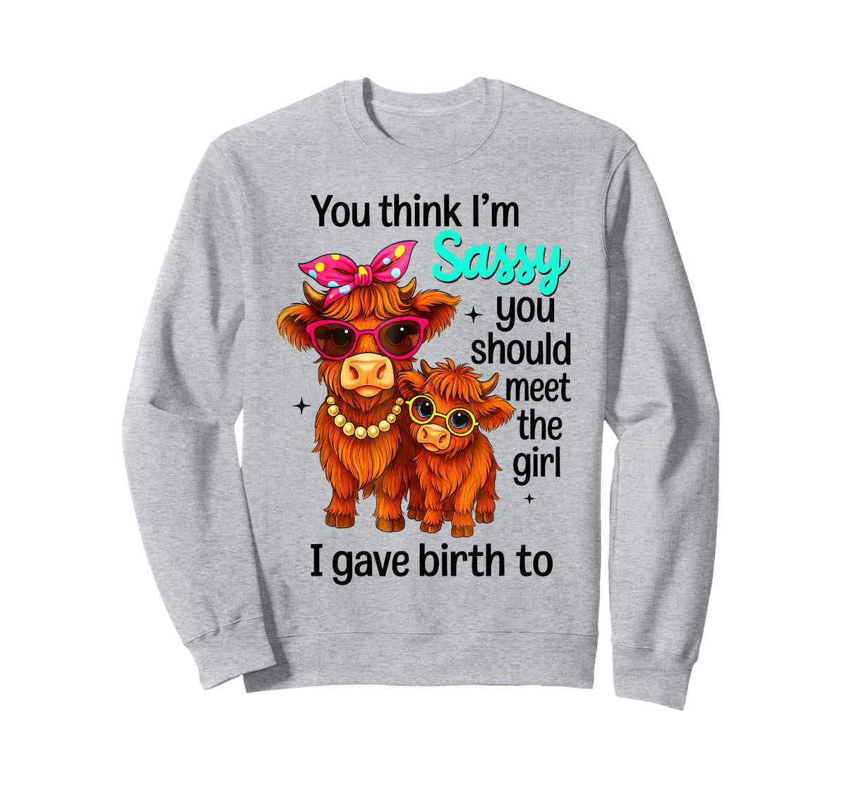 You Think I'm Sassy You Should Meet The Girl I Gave Birth to T-Shirt
