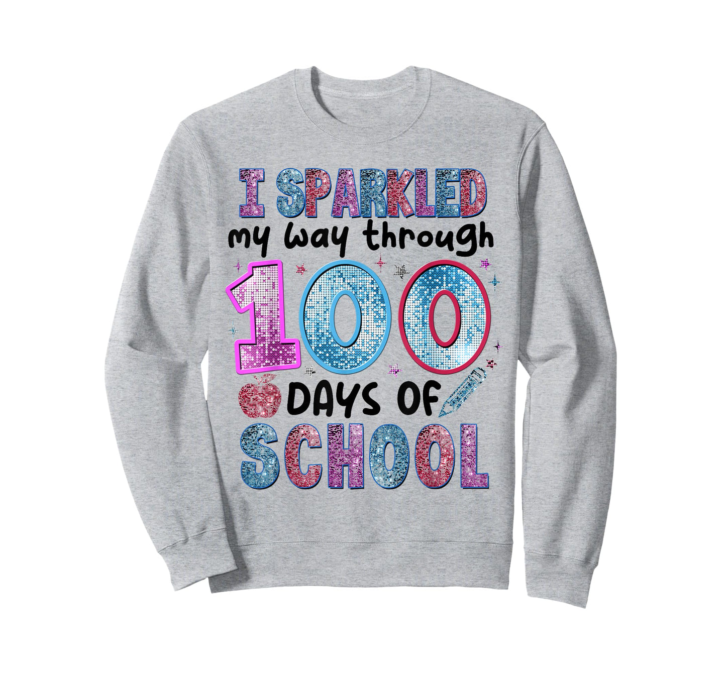 Funny 100 Days of School Teacher Student Kids 100th Day T-Shirt