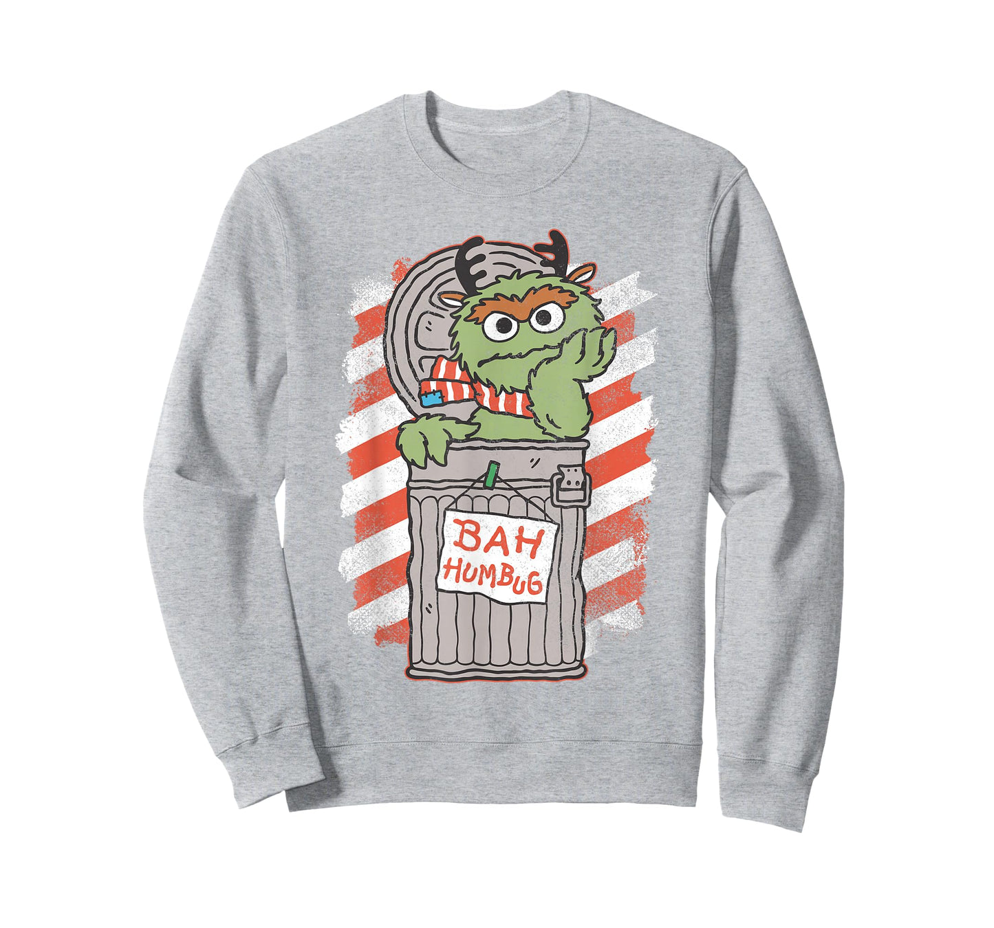 Sesame Street Bah Humbug Christmas Oscar Comic T-Shirt