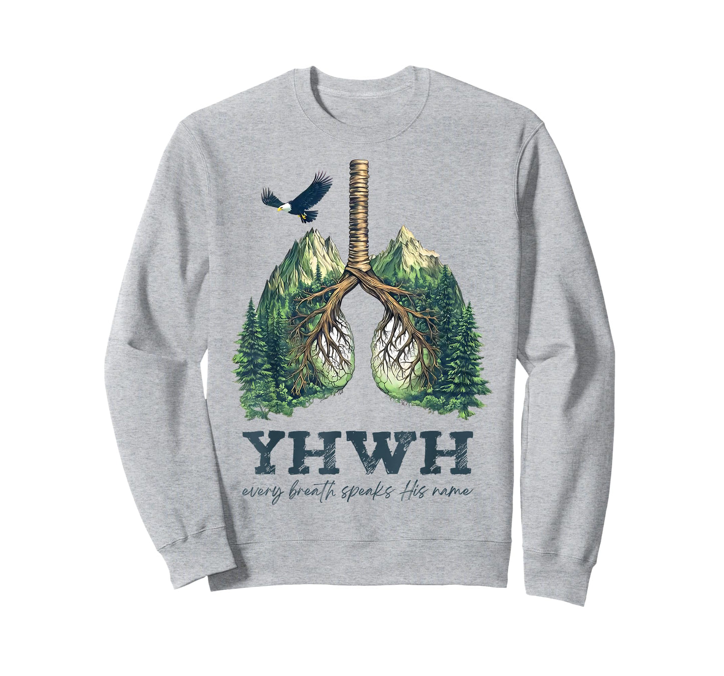 Jesus YHWH Lungs Christian Every Breath Speak His Name Faith T-Shirt