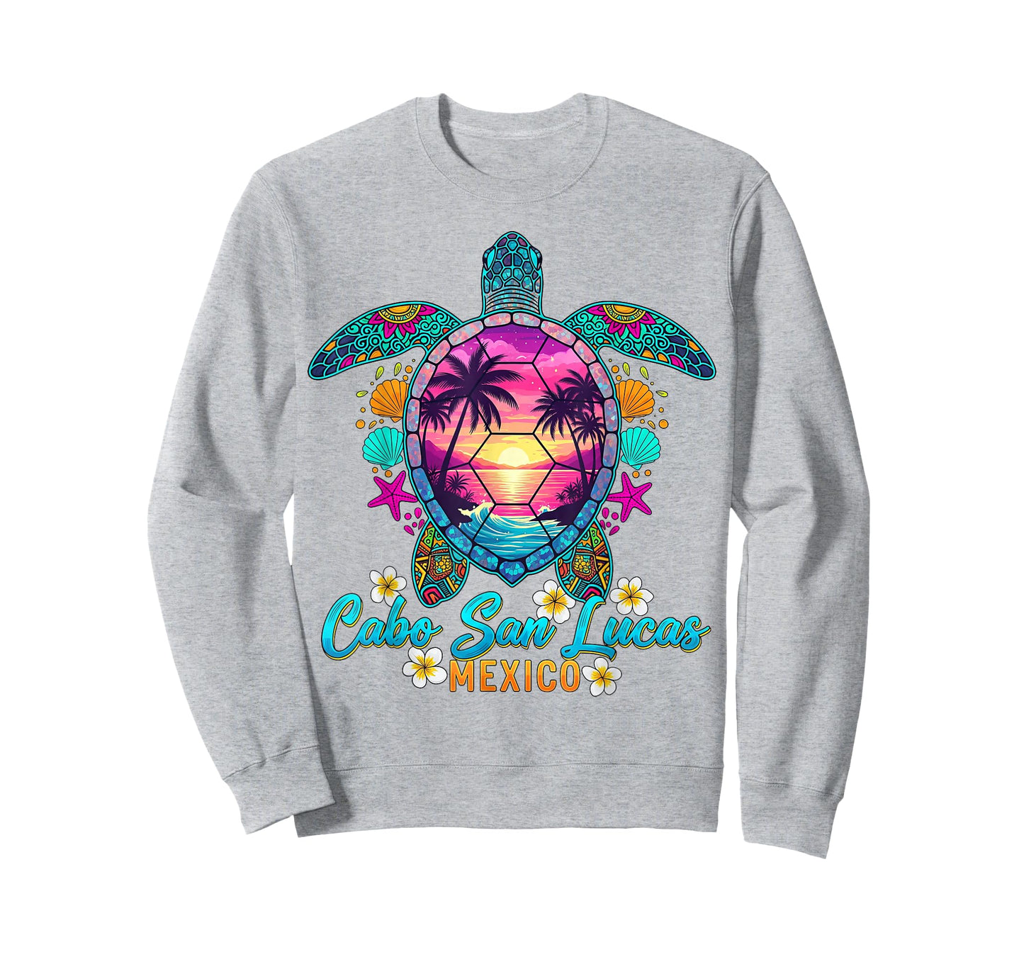 Cabo San Lucas Mexico Sea Turtle Sunset Tropical Beach T-Shirt