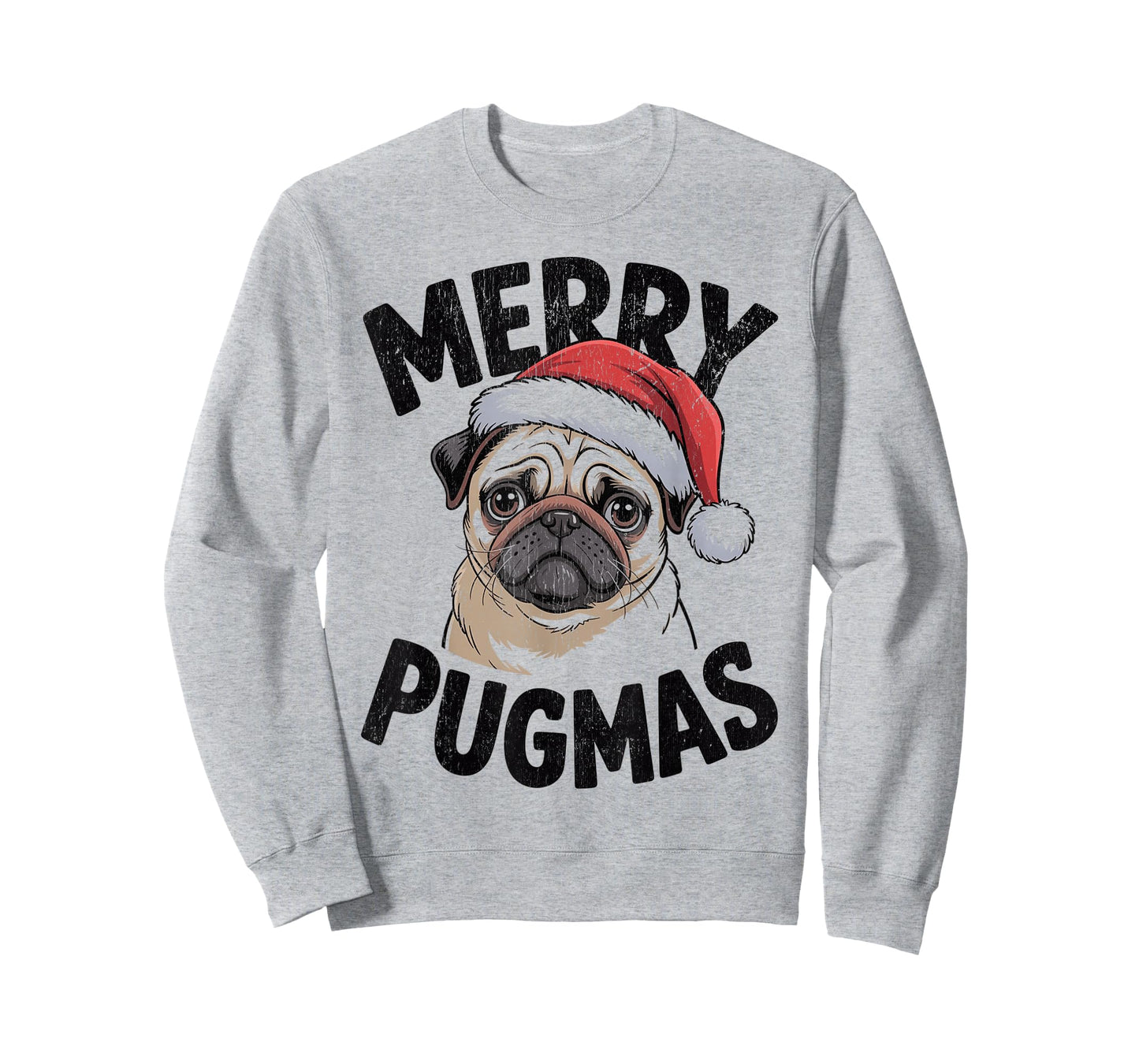 Merry Pugmas Christmas Dog Santa Pug Xmas T-Shirt