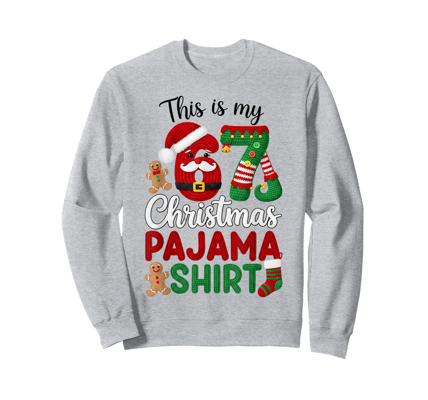 This is My Christmas Pajama Christmas 67 Family Matching PJs T-Shirt