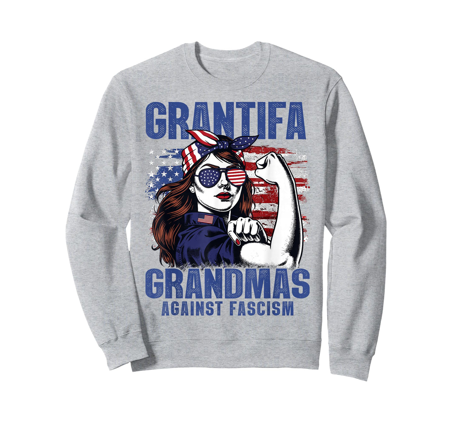 Grantifa Grandmas Against Fascism Flag Resist No Kings 50501 T-Shirt