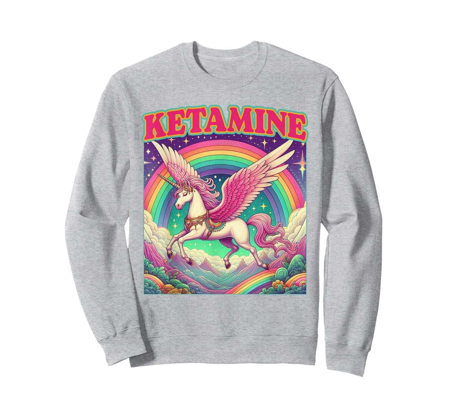 Unicorn Meme Unicorn Lover Funny Humor Sarcasm Ketamine T-Shirt