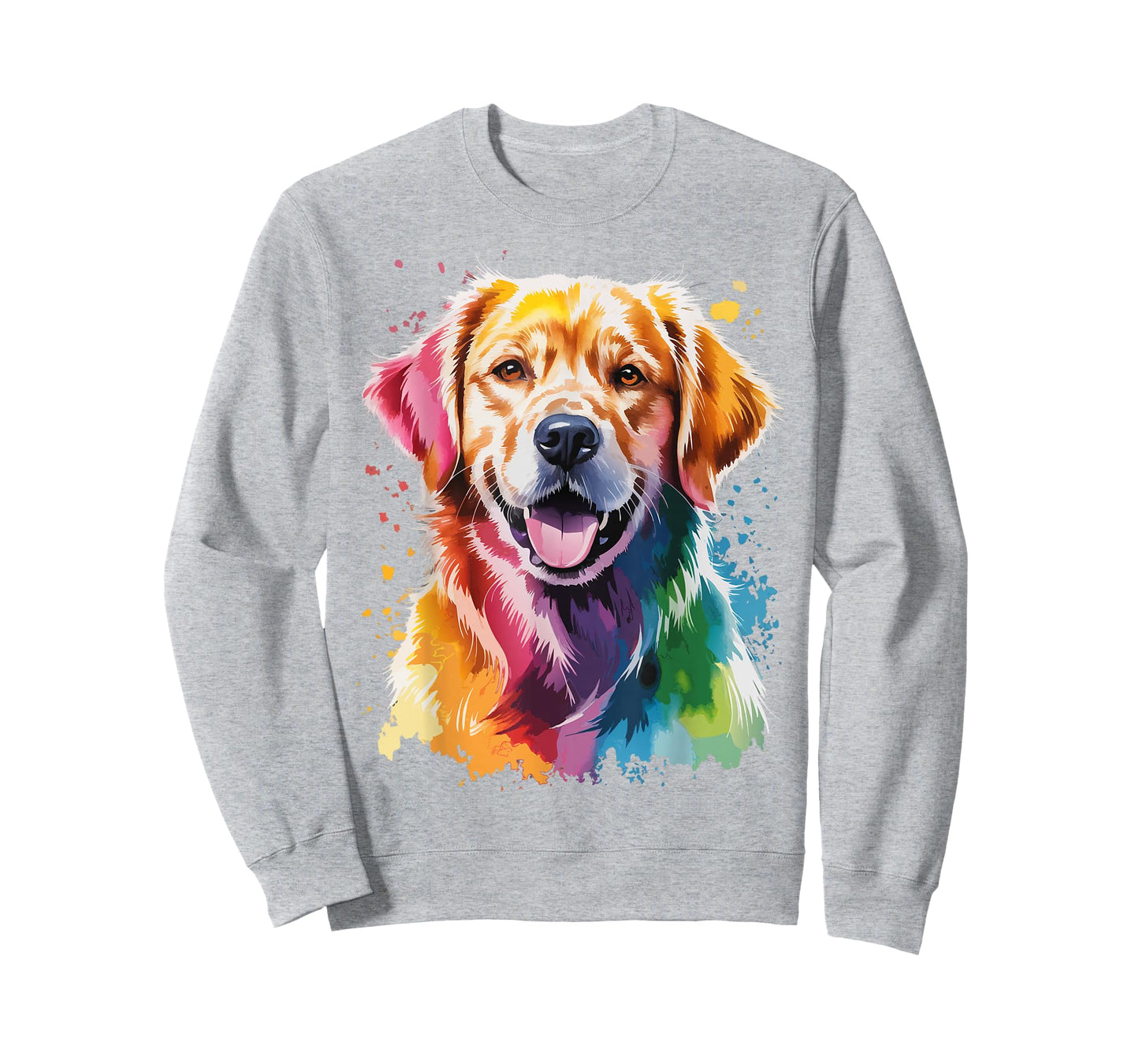 Colorful Golden Retriever Artwork T-Shirt