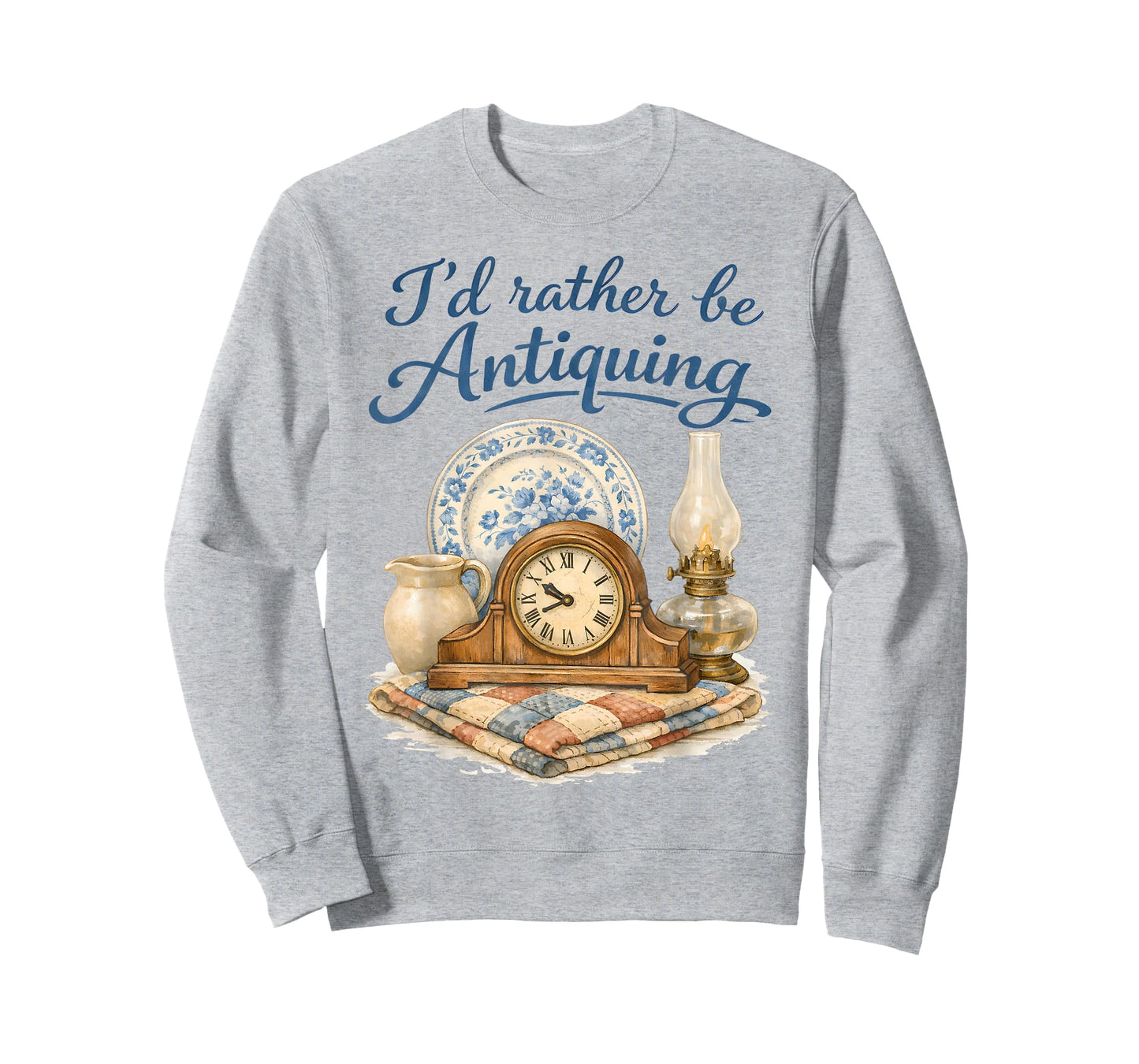 Thrifting Lover Vintage Antiques I'd Rather Be Antiquing T-Shirt