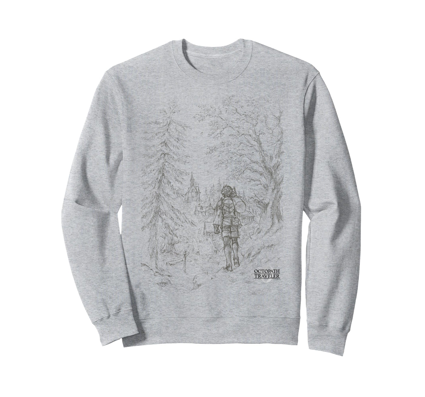 OCTOPATH Traveler 0 - Key Visual Line Art T-Shirt