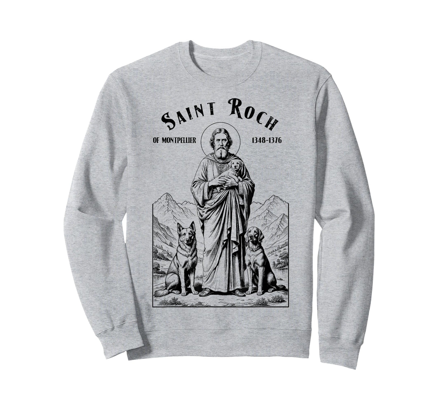 Dogs Patron Saint Roch Vintage Funny Canine Dog Lovers T-Shirt