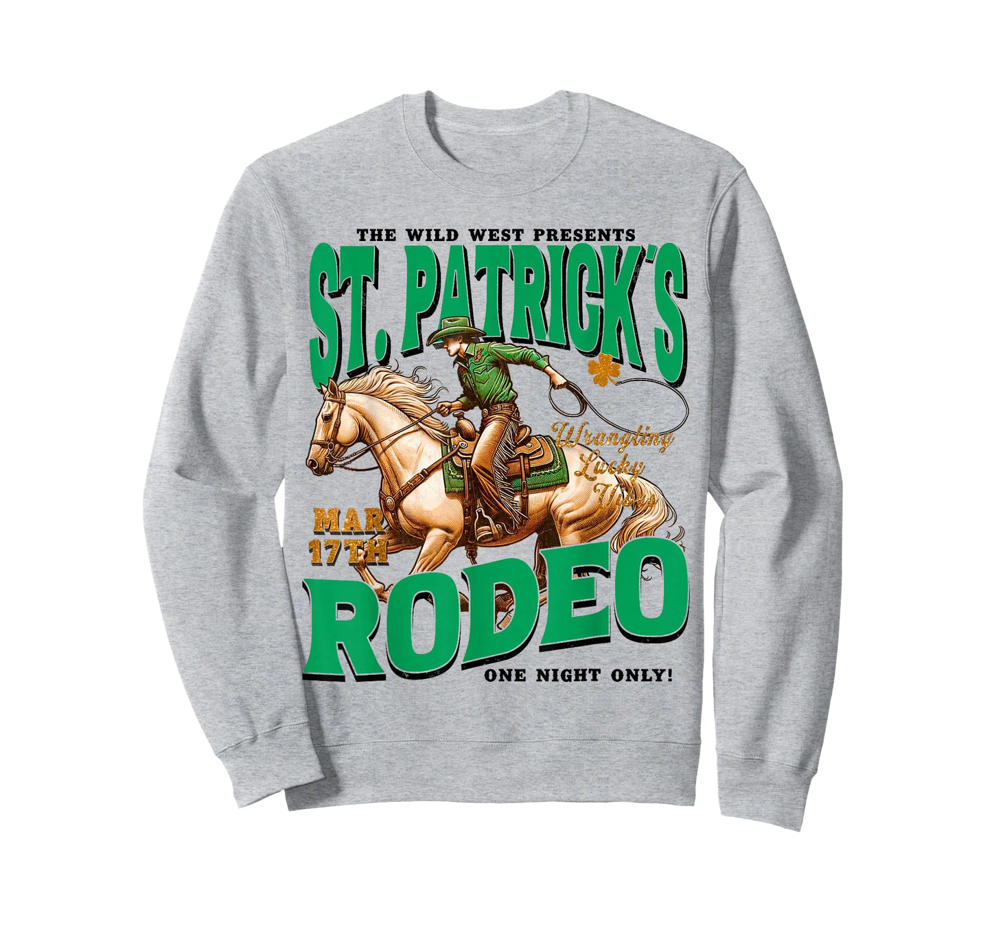 Vintage St Patricks Western St Patricks Day Irish Day T-Shirt