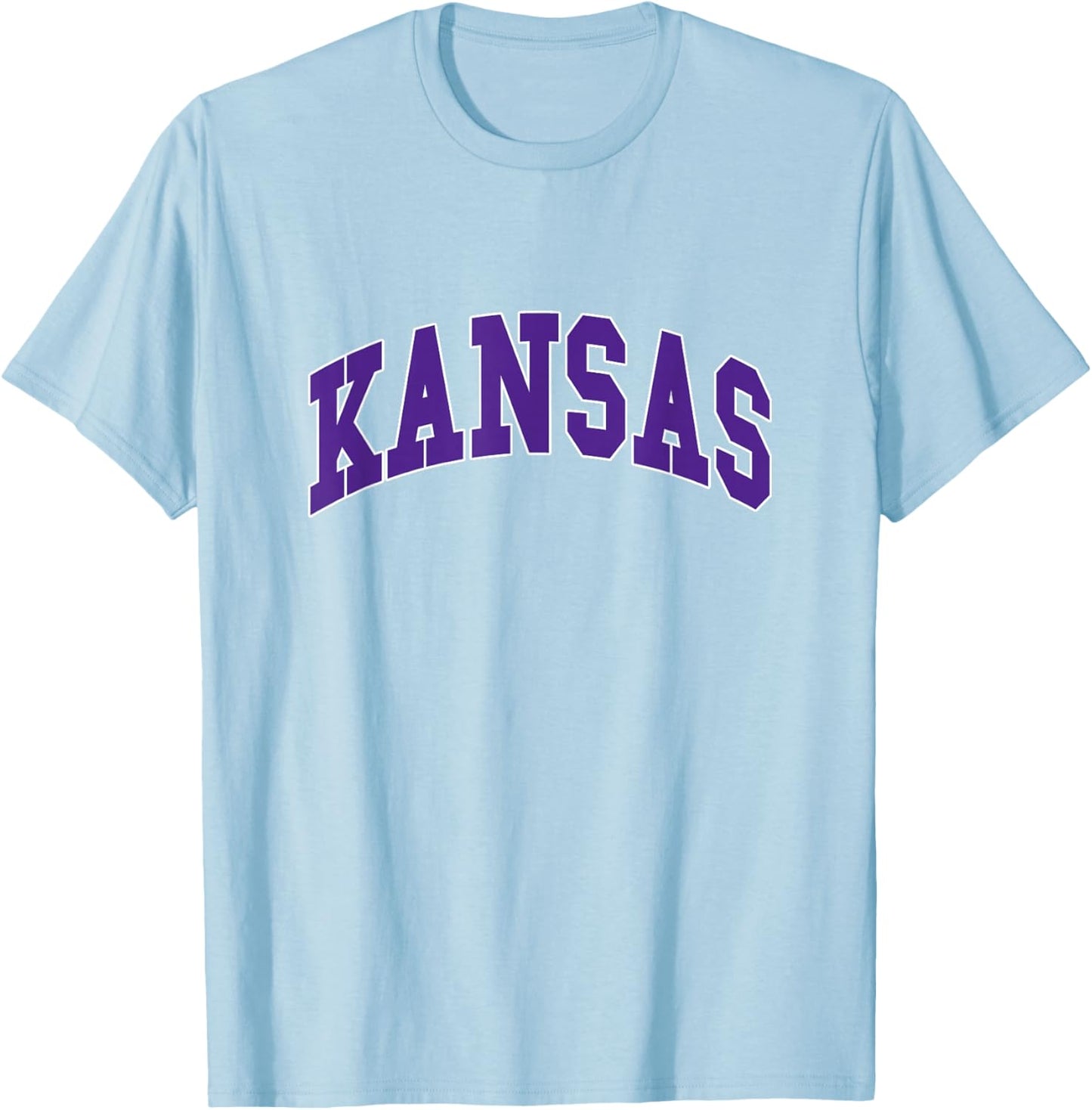 Kansas - Throwback Design - Classic T-Shirt - T-Shirt | Light Blue