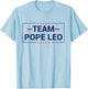 Team Pope Leo XIV T-Shirt - T-Shirt | Light Blue