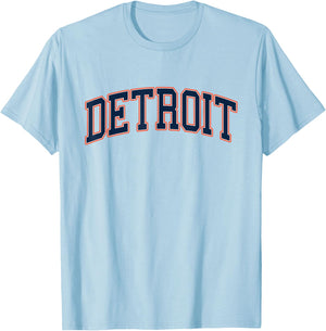 Detroit - Throwback Design - Classic T-Shirt - T-Shirt | Light Blue