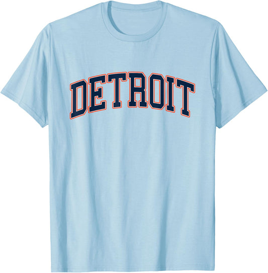 Detroit - Throwback Design - Classic T-Shirt - T-Shirt | Light Blue